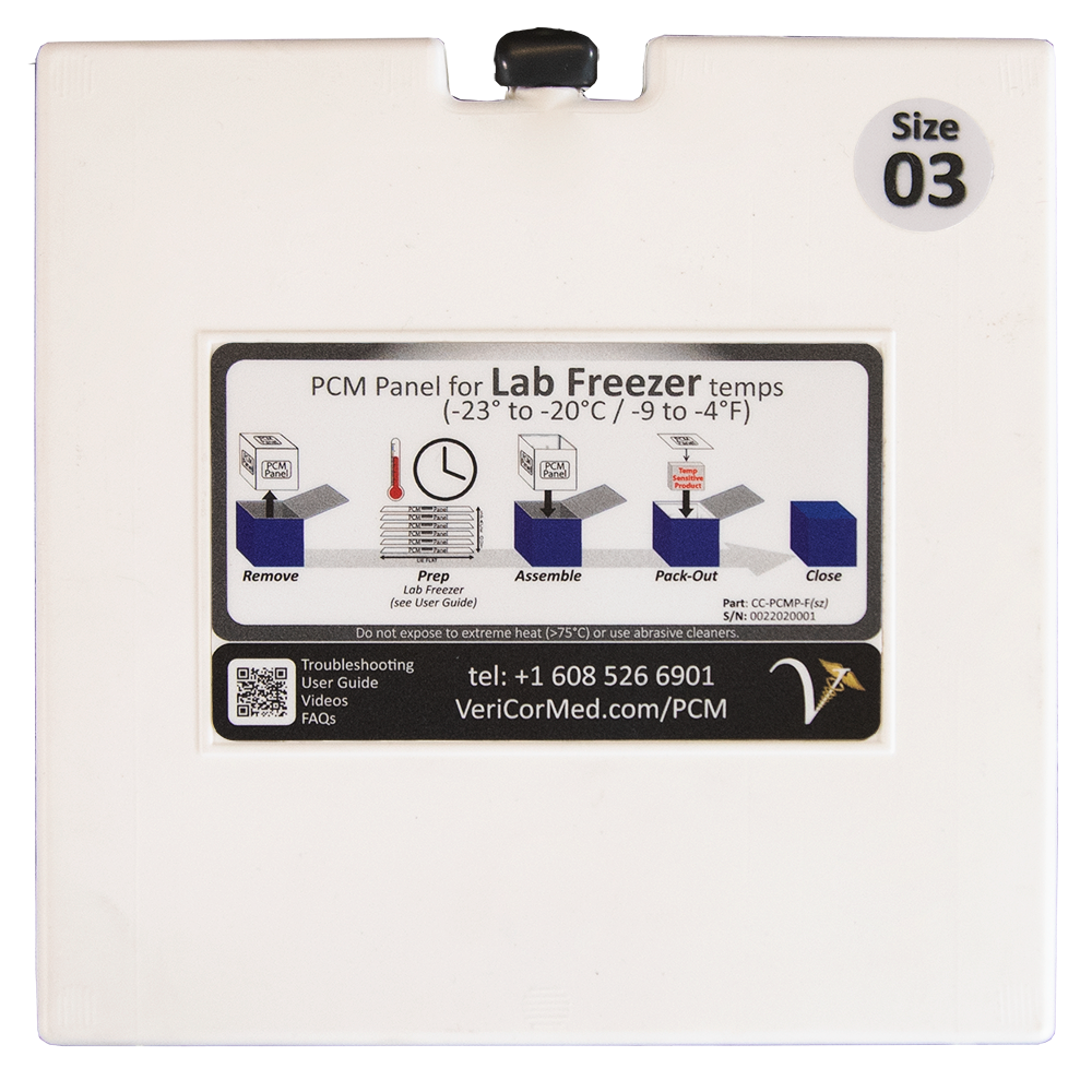 Lab Freezer Temps PCM System for Cool Cube™ 03 (6 Panels) - VeriCor, LLC